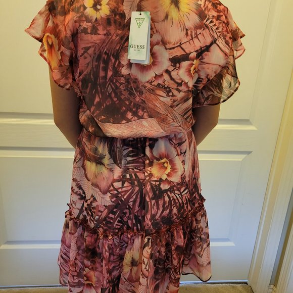 NEW: Guess summer floral patterned dress. - Picture 3 of 5